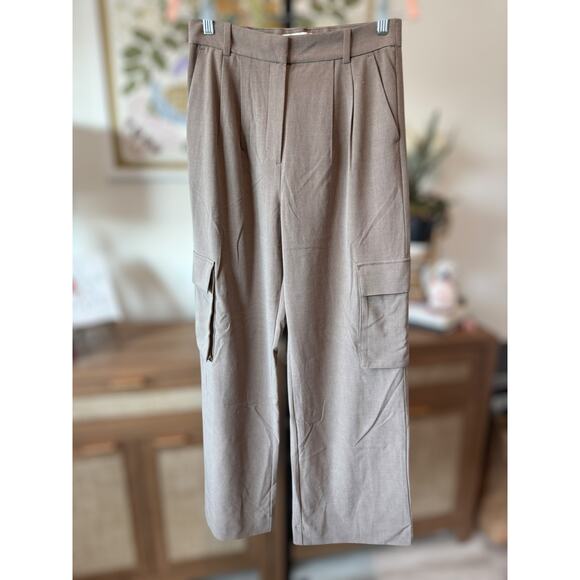 Abercrombie & Fitch Sloane Lightweight Tailored Cargo Pant Beige Womens Sze 27/4 - Picture 2 of 13
